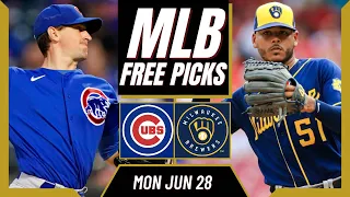 Free MLB Picks Today | Cubs vs Brewers (6/28/21) MLB Best Bets and Predictions