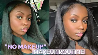 Clean Girl “No Makeup”  Makeup Look | No Foundation | Brown Skin | Beginner Friendly