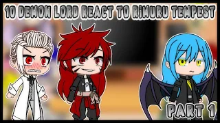 10 demon lord react to rimuru tempest | part 1 | my au | gacha club