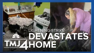 Milwaukee family loses everything after lightning strikes home
