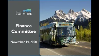 Finance Committee Meeting November 19, 2020