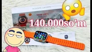 😲65.000so'm SMART WATCH T800 ultra. GARANTIYA BERILADI! optom narxda!