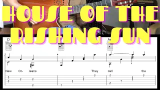 House of the Rising Sun | Fingerstyle | Guitar Tab