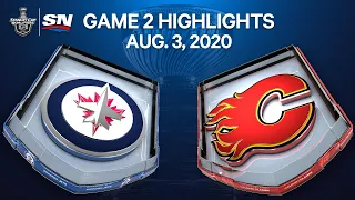 NHL Highlights | Jets vs. Flames, Game 2 - Aug. 3, 2020