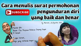 Cara menulis surat pengunduran diri yang baik dan benar