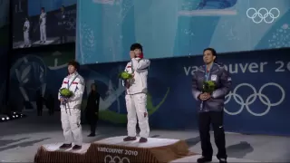 Men's 1000M Short Track Speed Skating - Victory Ceremony - Vancouver 2010 Winter Olympic Games