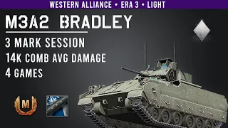 M3A2 Bradley | 3 MoE Session | 14k Comb Avg Damage [ WoT Console: CW ]