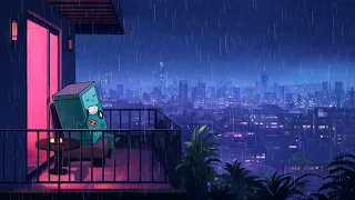 90's lofi city 🌃 rainy lofi hip hop [ chill beats to relax / study to ]