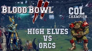 Blood Bowl 2 - High Elves (the Sage) vs Orcs - COL_C G16