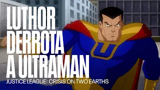 Superman y Lex Luthor derrotan a Jimmy Olsen y Ultraman | Justice League: Crisis on Two Earths