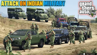 GTA 5 - Attack on Indian Military Convoy | Indian Military in Action