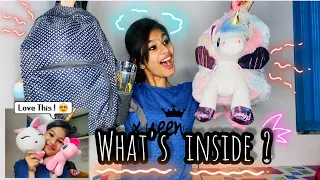 WHAT'S INSIDE THESE BAGS?? 🧐🤔 | unicorn goodies | thejathangu |