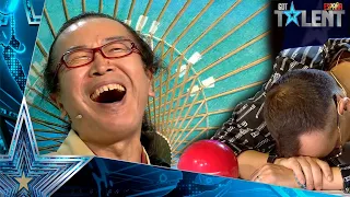 A JAPANESE borrow money at JURY in his CRAZY perfomance | Auditions 1 | Spain's Got Talent 2021
