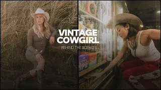 Vintage Cowgirl Campaign | Behind the scenes | Studio Photoshoot | Seattle, Washington