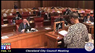 Cleveland City Council, February 14, 2022.