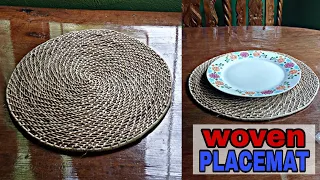 Woven Placemat  / How To Make a PLACEMAT using Cattail and Rattan