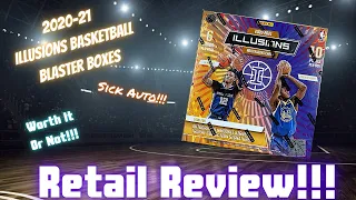 Retail Review🔥2020-21 Illusions Basketball Mega Box💥Sweet Auto🔥Is It Worth It Or Not🔥