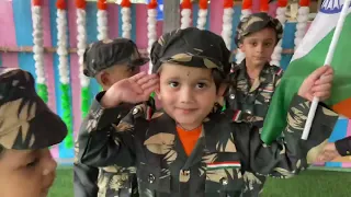 Tribute to INDIAN Soldiers shree kids preschool Students. || #preschoolactivities