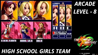 The King of Fighters '2003 - Arcade (Level 8) High School Girls Team (Spanish).