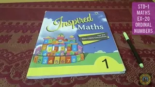 STD I, MATHS,  EX 20, ORDINAL NUMBERS