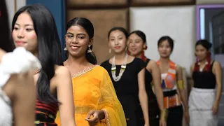 Traditional Parade 14 Contestants of Nagaland Exotic Model Hunt Season - 4 (2023) on Talent Night
