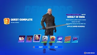 HOW TO GET GERALT OF RIVIA REWARDS EARLY IN FORTNITE!