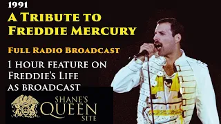 Radio Tribute to Freddie Mercury (1 hour) : 1991, Full Broadcast : #freddiemercury #Queen