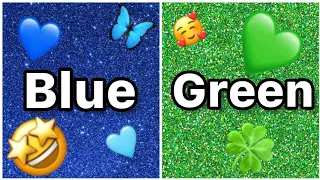 Blue 💙 Vs Green 💚 | Choose your favourite • crown 👑 / dress 👗 / heels 👠 / phone 📱 / cake 🎂 etc.