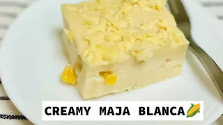 Easy to make Creamy Maja Blanca☺😋 #homemadecooking #foodislovefoodislife🩷