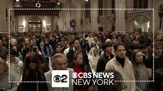 Thousands line up at St. Patrick's Cathedral for Christmas Eve Mass