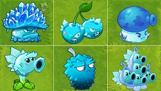 All ICE Plants Power-Up! in Plants Vs Zombies 2