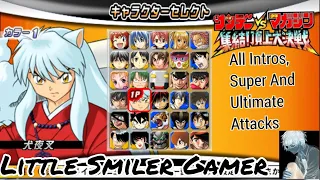 Sunday vs Magazine Shuuketsu Choujou Daikessen (Psp )All Intros ,Super And Ultimate Attacks