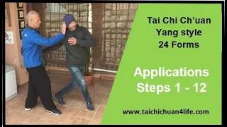 Applications - Tai Chi Ch'uan 24 Forms - Steps 1 - 12