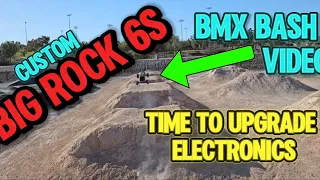 BIG ROCK 6S UPGRADES & BMX PARK BASH #rc #rccars #hobbywing