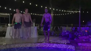 Hennessy Wedding Pool Jumps