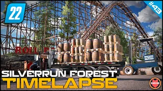 🇺🇸 Delivery Day - Selling Pallets & Building Roller Coaster ⭐ FS22 Silverrun Forest Timelapse