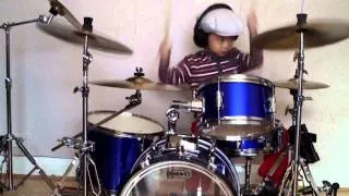 Metallica - Enter Sandman drum cover, 5-Year-Old Drummer