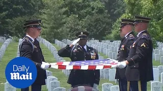 Decorated D-Day veteran laid to rest at at Arlington Cemetery