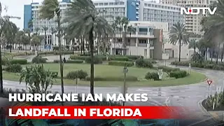 "Extremely Dangerous" Hurricane Makes Florida Landfall, Cars Submerged