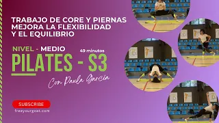 Clase de Pilates - Sesión 3 - Nivel medio - 49 minutos