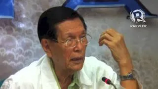 Enrile: 'Our biggest export is OFWs. That's why I'm against RH bill'