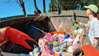 We Filled the Truck Bed with Toys from the Dumpster – He Told Us Where to Go!