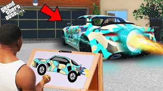Franklin Find The Strongest Booster Super Car With The Help Of Using Magical Painting In Gta V