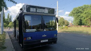 Поездка в кабине автобуса модели МАЗ-104.С21,г/№ АР 3093-7 марш.ТЭЦ-4