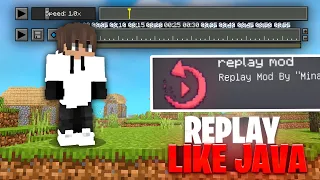 The Best Replay Mod For Minecraft PE 😍 How Make Cinematic Video In Minecraft PE