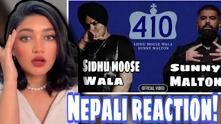 410(OFFICIAL VIDEO) REACTION | SIDHU MOOSE WALA | SUNNY MALTON | latest new punjabi song