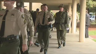 Law enforcement officers from all over California pay respects at Deputy Hinostroza's funeral