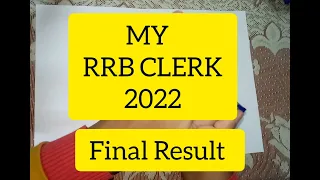 MY RRB CLERK 2022 FINAL RESULT |TELL YOURS😊👇 #rrbclerk2022 #result #scorecard #bank #nevergiveup