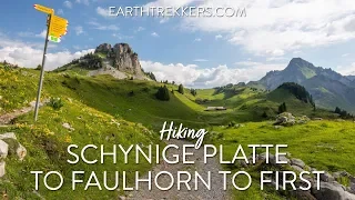 Hiking Schynige Platte to Faulhorn to First - Bernese Oberland, Switzerland