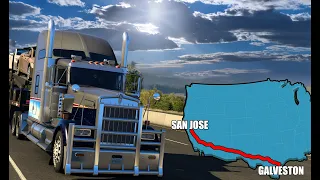 Galveston→San Jose | American Truck Simulator